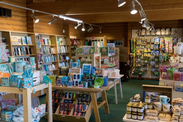 A picture of the gift shop at WWT Martin Mere